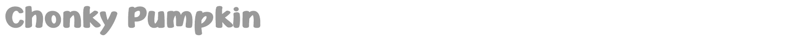 Chonky Pumpkin font preview